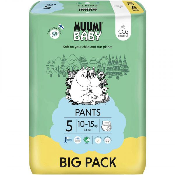 Muumi Baby Pants Big Pack Fraldas Cueca 5 (10-15Kg) X54